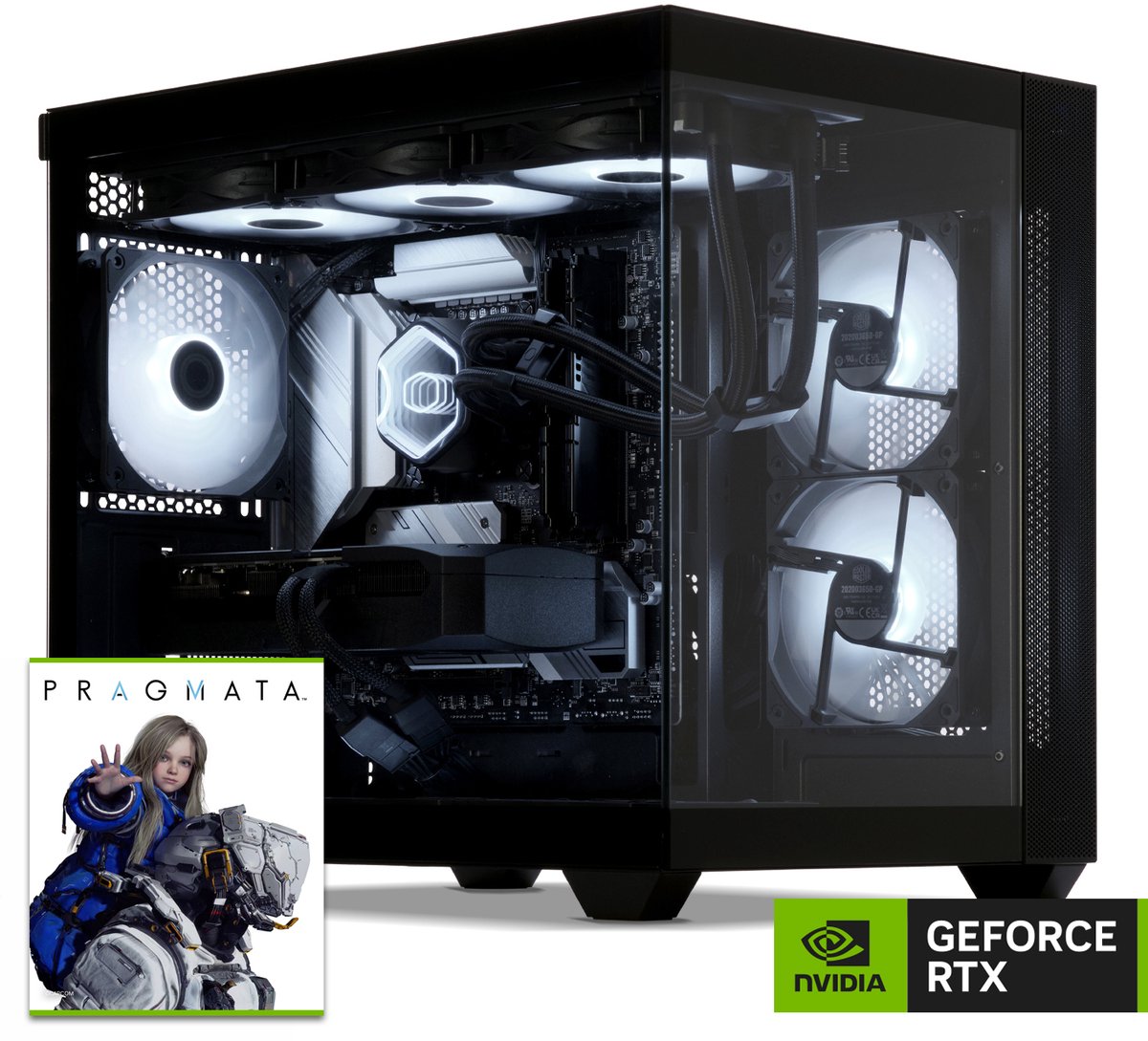 Sedatech Advanced Gaming PC Waterkoeling Aquarium • AMD Ryzen 7 5700X 8x 3.4GHz • Geforce RTX5070Ti • 32Gb RAM • 1Tb SSD M.2 • WiFi, USB C • Windows 11 • Desktop computer — afbeelding 1
