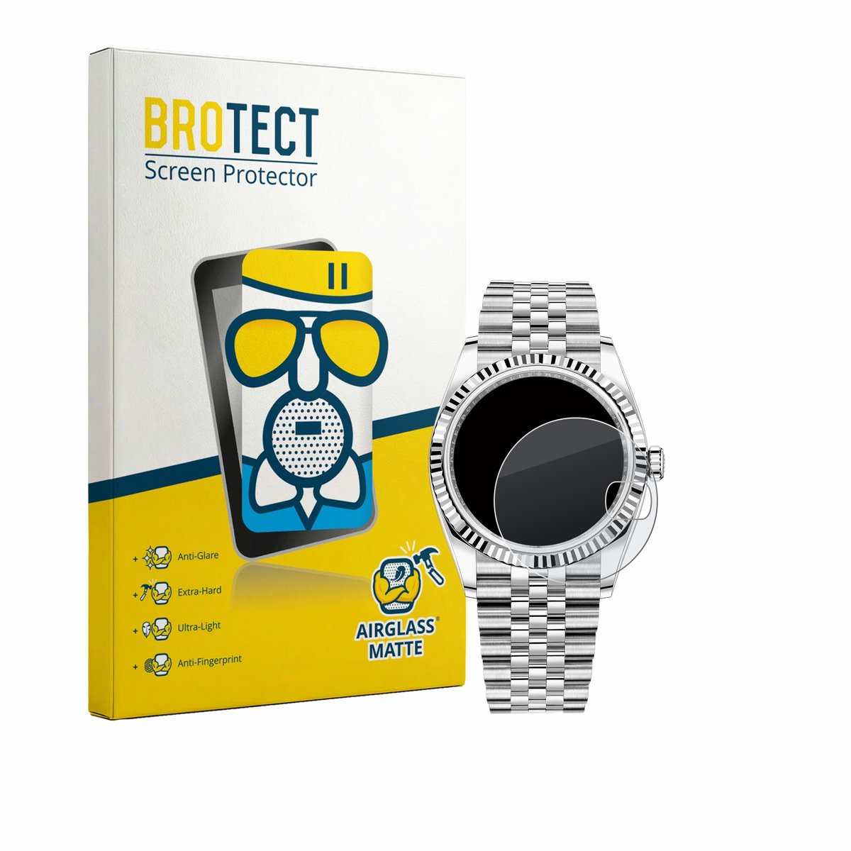 BROTECT - Screenprotector voor Rolex Datejust 36 - Folie Beschermfolie Beschermglas matte