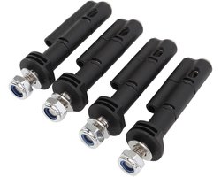 Anti-diefstal Bevestigingsset voor Recovery Shelves, 17 mm, 4 Stuks, Geschikt voor MaxTrax MKII Lite en Mini, Robuust en Betrouwbaar