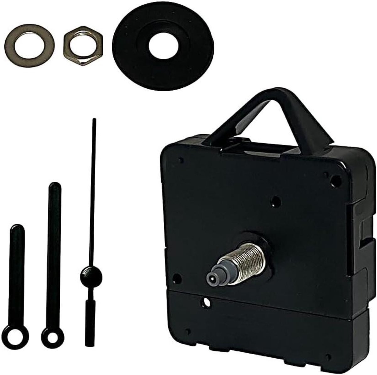Klok Reparatieset - Uurwerk Vervanging Motor - Klokken Repareren - Stil Veegbeweging - 55mm - Zwart