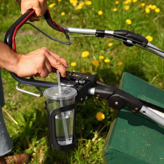 2-delige fietsbekerhouder - bekerhouder fiets - bekerhouder - Universele bekerhouder - Geschikt voor fietsen en kinderwagens - Kunststof - Zwart — afbeelding 3