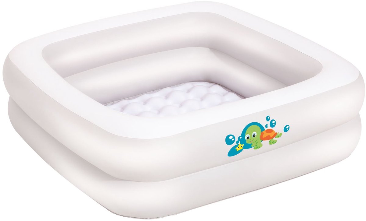 Bestway - Babyzwembad met Opblaasbare Bodem - 86 x 86 x 25 cm — afbeelding 10