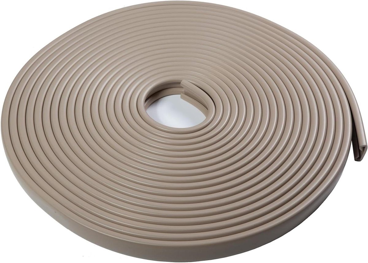 PVC Leuning - Trapleuning Profiel - Veiligheid Binnen Buiten - Weerbestendig Materiaal - 10 Meter - Beige