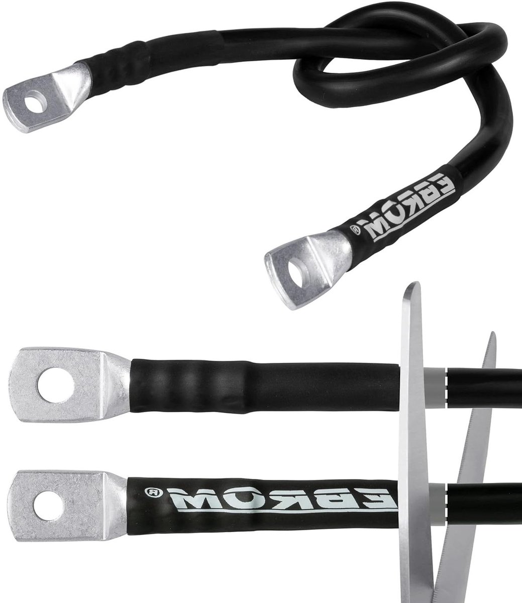 Accukabel - Flexibele kabel - Stroomtoevoer - Zeer flexibel - 70 mm² - Zwart