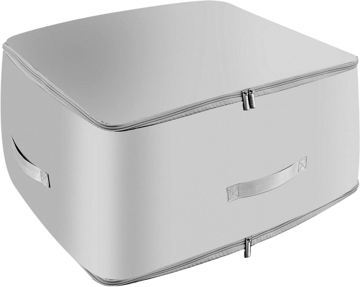 Zelfcompressie Organizer - Opbergtas Kleding - Ruimte Besparen - Zonder Stofzuiger - 132 Liter - Grijs