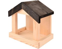 Wandvoederhuis met dak - Vogelvoederhuisje voederstation - Vogels voeren - Overkapping voor droog voer