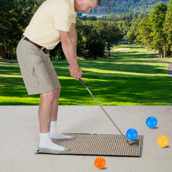 longziming - Golfballen - Golfbal - 28 stuks - Golf Oefenballen - Air Flow Holle Golf Trainingsballen 42mm - Plastic Golfballen Voor Swing Oefening, Driving Range En Outdoor Gebruik van longziming — afbeelding 4