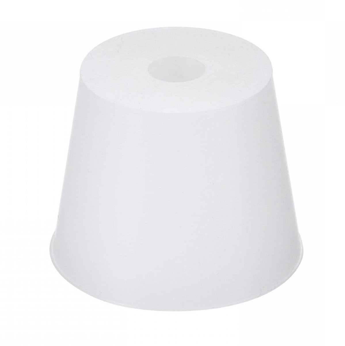 Rubberen Stopper - Afsluitdop Conisch - Afsluiten Leidingen - Met Gat - 28-37 mm - Wit
