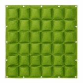Verticale tuin 36 vakjes – Plantenzak voor muur – Verticale moestuin – Kruiden kweken – 100x100 cm – Groen