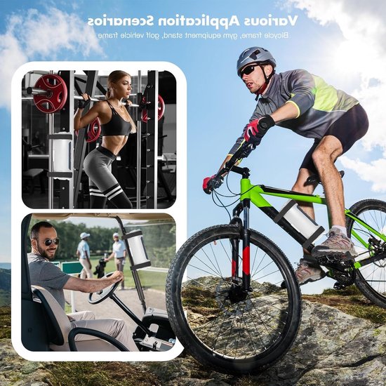 Zachte silicone hoes voor JBL Flip 7 draagbare luidspreker met schouderriem en fietsbevestiging - Bescherming, duurzaamheid en stijl (Grijs) — afbeelding 3