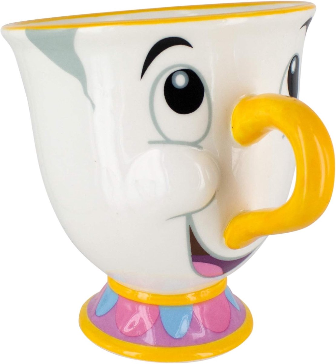 JeiibrZui Chip Mok - Handbeschilderd - 1 Stuks - Keramiek - Voor Thee Koffie Of Warme Chocolade - Perfect Cadeau Voor Fans En Verzamelaars