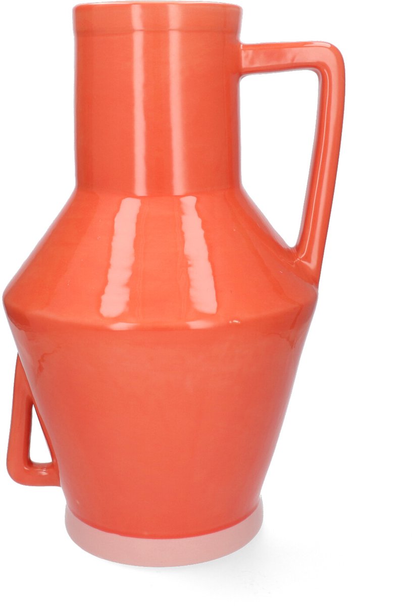 Return to Sender Vaas 45 cm Koraal Rood met Handvat Koraalrood