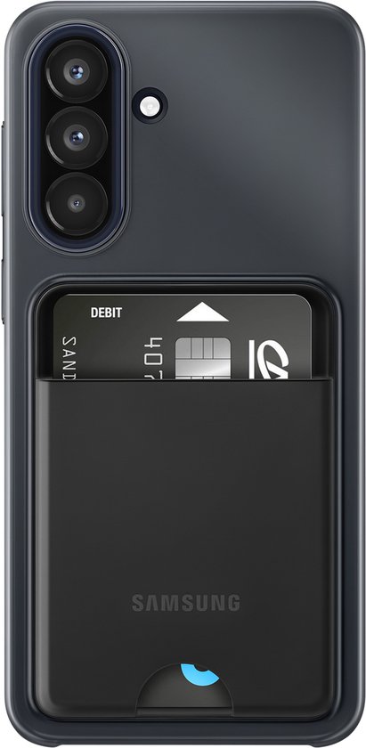 Samsung Galaxy A57 Card Slot Back Cover Zwart