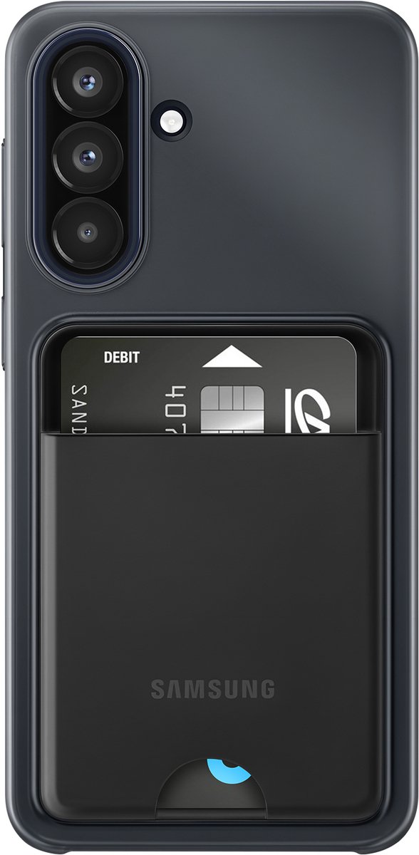 Samsung Galaxy A57 Card Slot Back Cover Zwart