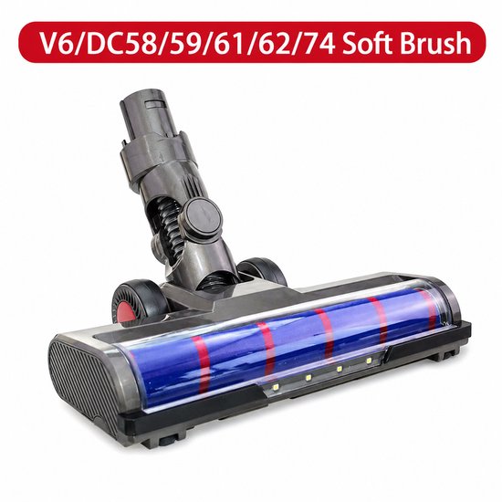 Vervangende Stofzuigermond Geschikt voor Dyson V6/DC58/59/61/62/74 Steelstofzuiger – Stofzuigeraccessoires – Mondstuk Parketborstel Accessoires en Onderdelen voor Steelstofzuiger – Opzetstuk Borstel – Wasbaar