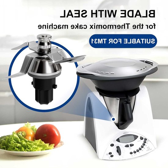 RVS blender mes voor Thermomix TM31, vervangend onderdeel voor mixer, duurzaam en scherp mes voor optimale mixresultaten — afbeelding 5