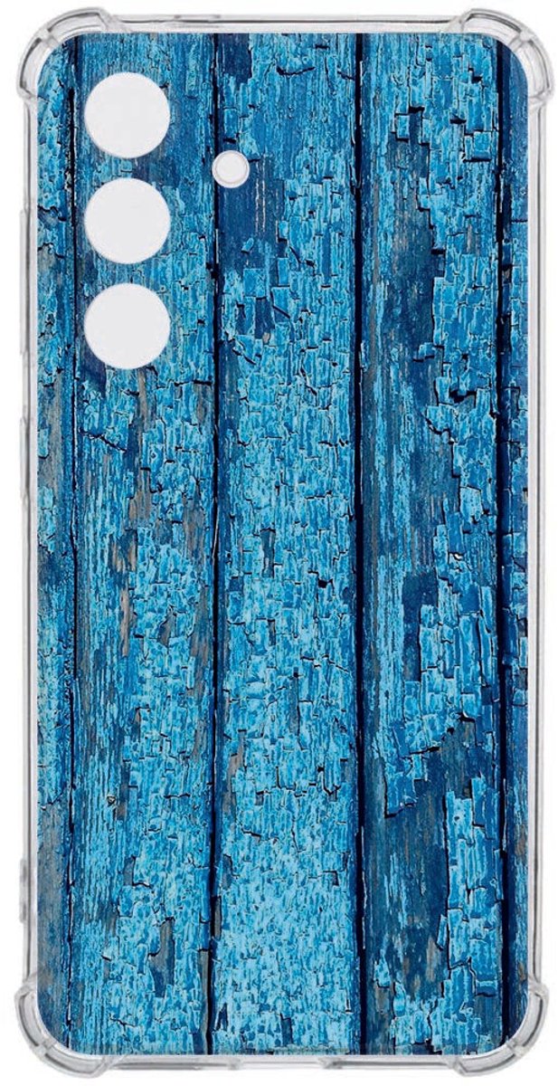TPU Siliconen Hoesje Samsung Galaxy S26 Plus Wood Blue Shockproof