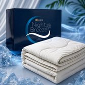 Slowwave NightBreeze Cooling Blanket (240 x 220cm) - De ultieme verkoelende deken voor warme nachten - Zomerdekbed zonder overtrek - Direct Koel Effect: Q-max 0.4 - Ademend, lichtgewicht en vochtregulerend - Kleur: off-white