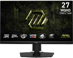 MSI MAG 272QPF E20 - QHD IPS Gaming Monitor - 200hz - E-sports - Verstelbaar - 27 inch