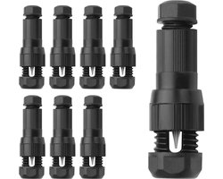 Pack van 8 Kabelclips voor Robotmaaiers en Tuinverlichting - T-tak Verbinder met Snelle Koppeling en Stripvrije Montage