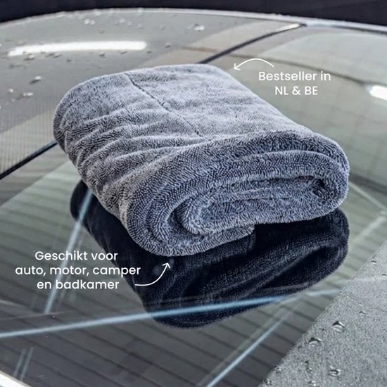 Serviette de séchage de voiture Chiffon en microfibre RUSH Master Serviette de séchage 1200 GSM 50 x 80 cm