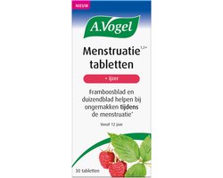 A.Vogel Menstruatie tabletten - Helpt bij ongemakken tijdens de menstruatie - 30 - 30 stuks