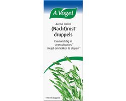 A.Vogel Avena sativa (Nacht)rust druppels - Helpt lichaam en geest te ontspannen | helpt om lekker te slapen - 100 ml