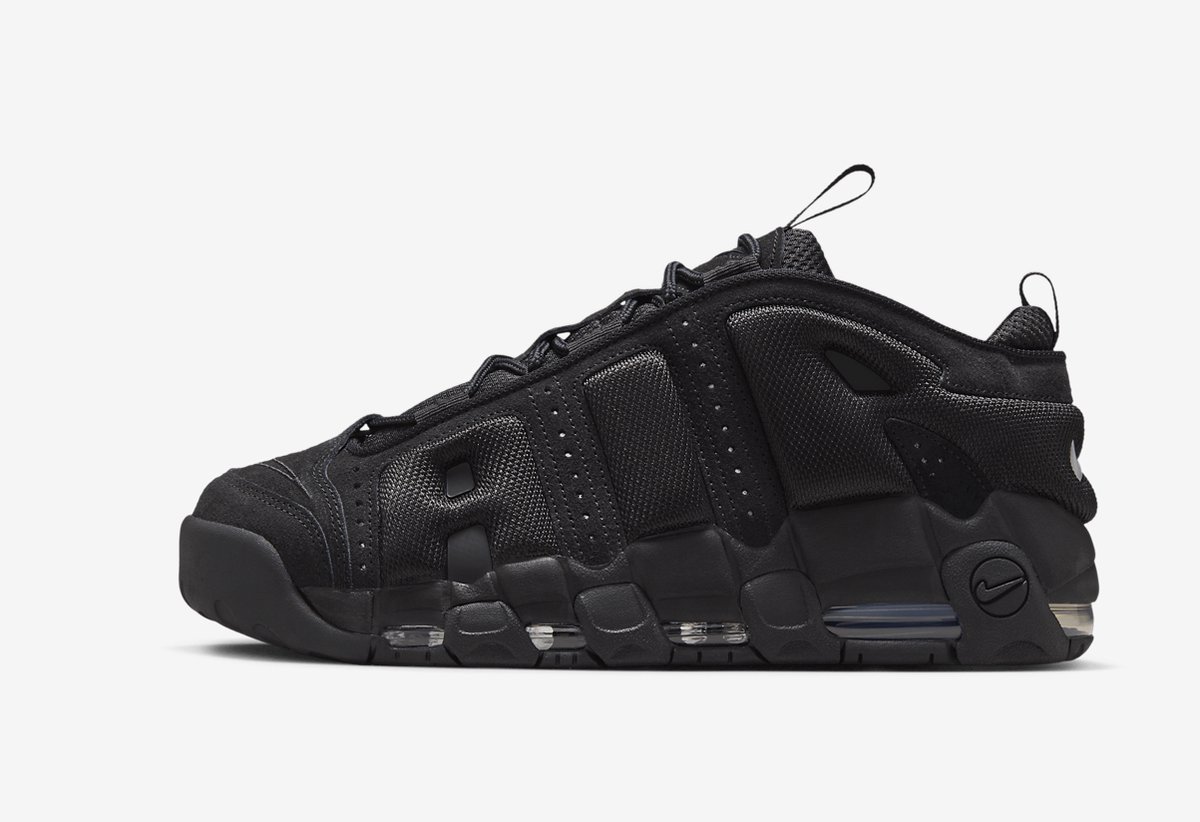 Nike Uptempo Low Basketbalschoenen“ Zwart
