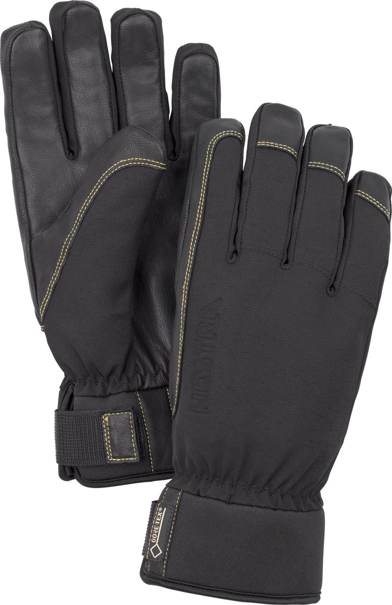 Hestra Alpine Short Gore-Tex 5 finger 31360-100-8 6 Zwart