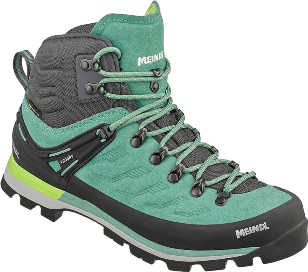 Meindl Intervale Lady GTX Wandelschoen Dames waterdichte lage wandelschoenen Linde Lemon Grijs