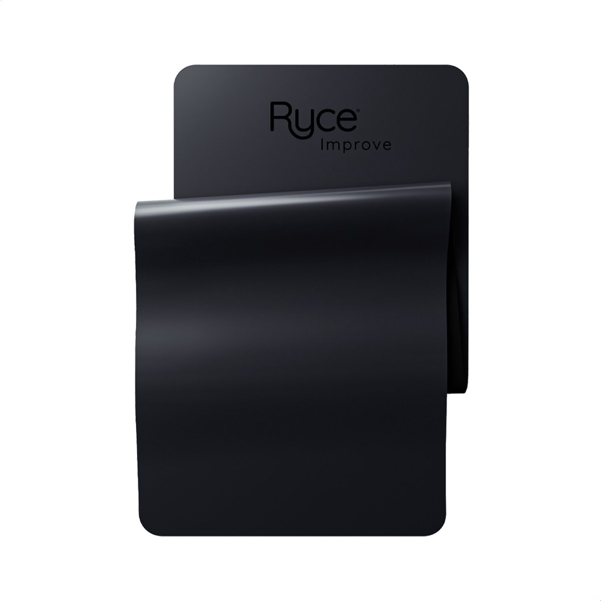 Ryce® Yogamat - PU Rubber - Pilates - Fitness - Anti Slip - Extra Dik - 183x68x0,5 cm - Zwart