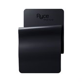 Ryce® Yogamat - PU Rubber - Pilates - Fitness - Anti Slip - Extra Dik - Breed - 183x68x0,5 cm - Tas - Zwart