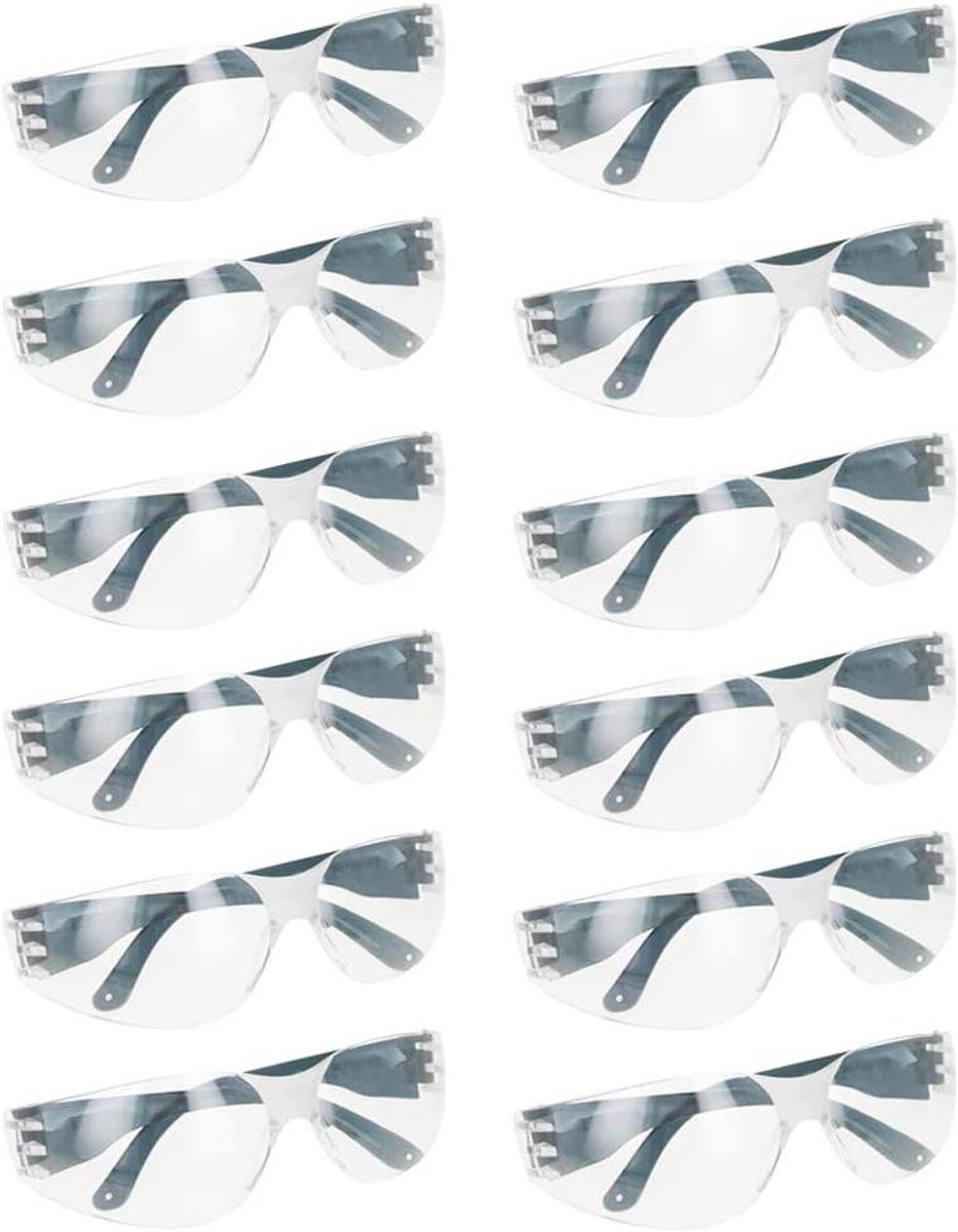 Veiligheidsbril - Beschermbril Werkbril - Werk en Sport - Polycarbonaat Lens - 1 stuk - Wit