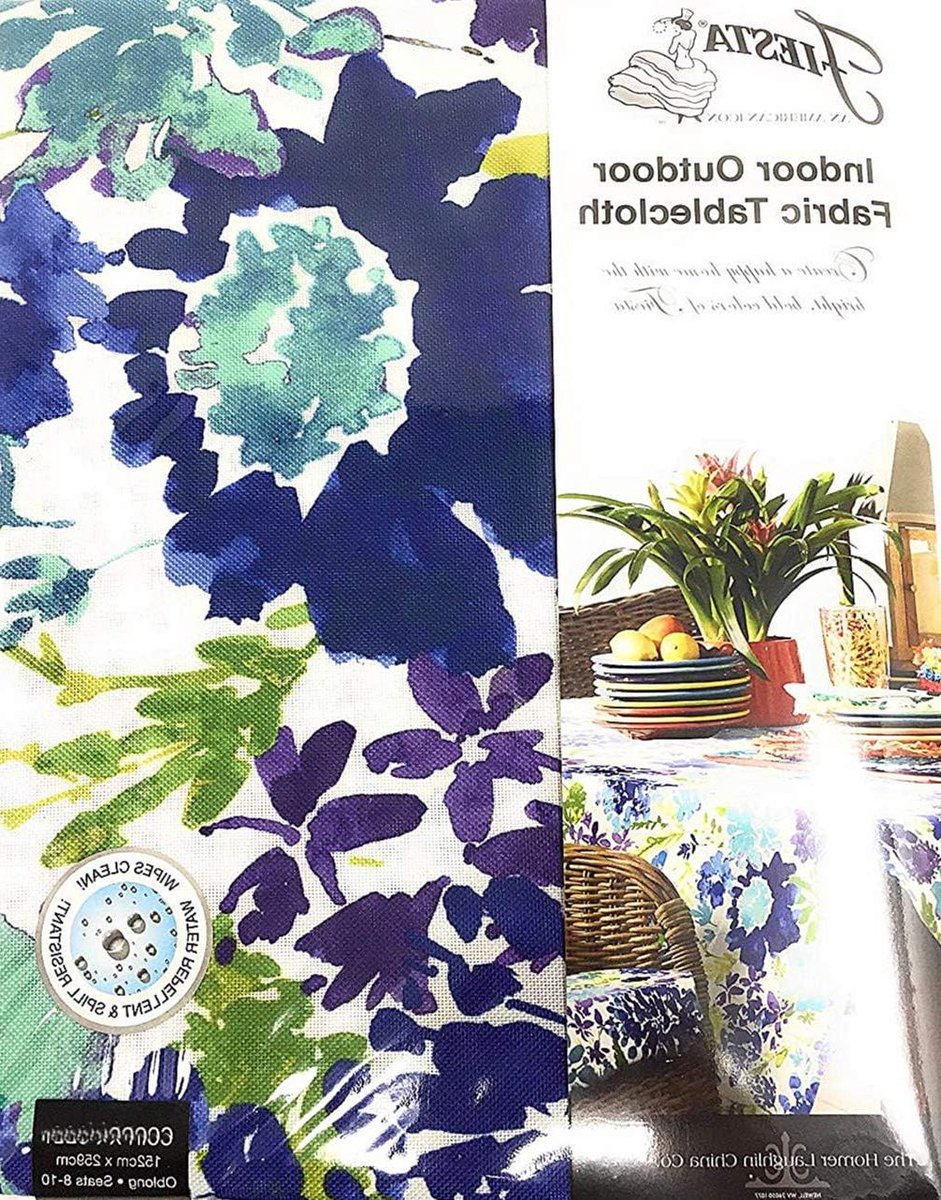 Tafelkleed - Textiel Kleed - Buiten Eten - Bloemenprint - 152 x 213 cm - Meerdere Kleuren