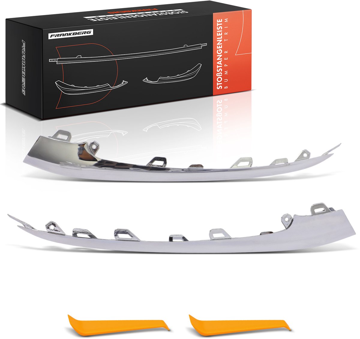 Frankberg 2x Sierstrip Bumper Voor voor Mercedes-Benz
