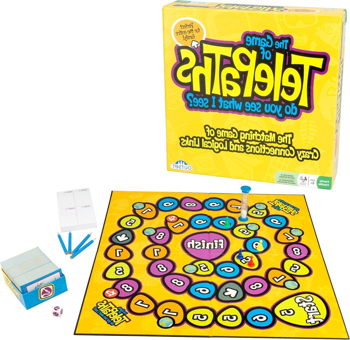 Party Spel - Raadspel Familie - Gezelligheid Spelen - Gedeelde Gedachten - 27 x 27 x 7 cm - Multicolor