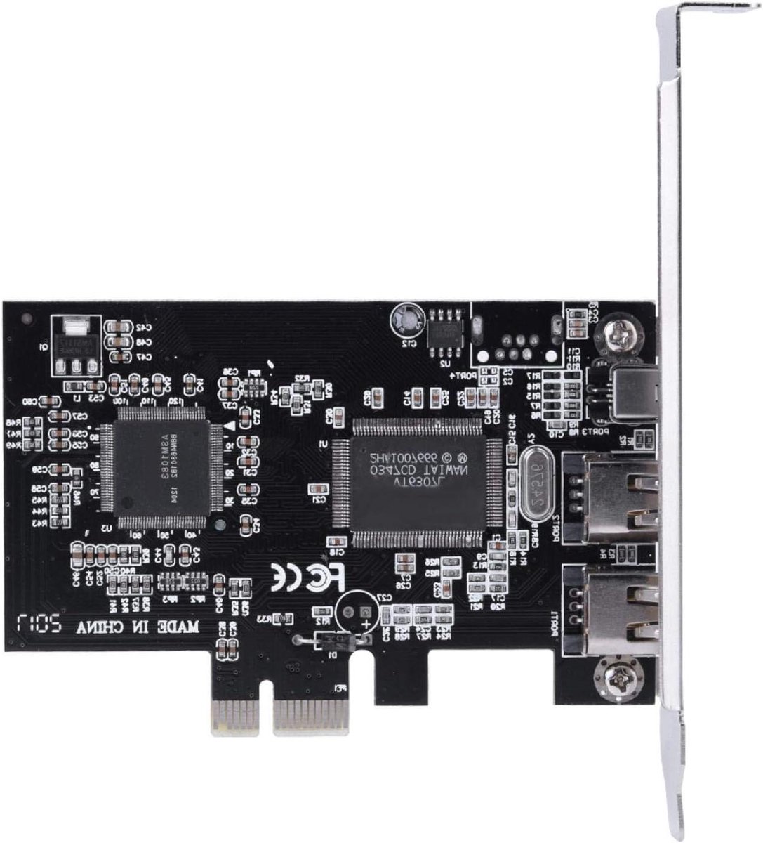 Firewire Kaart - IEEE 1394 Controller - Apparaten Verbinden - Meerdere Poorten - 120 x 100 mm - Groen