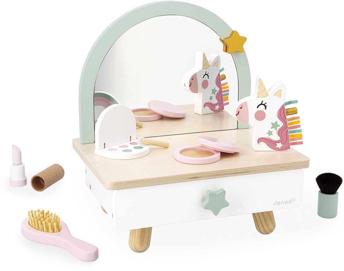 Janod - Unicorn - Houten kappers tafel — afbeelding 6