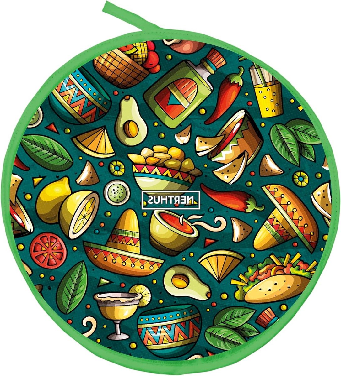 Omelet Verwarmer - Tortilla Warmer - Omelet Warm Houden - Behoudt Vocht - 1 Stuk - Groen