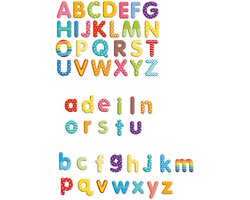 Eduplay magnetische letters educatief speelgoed in bewaarbox 100 stuks.