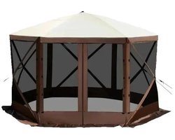 Novari - Campingluifel - Pop up tent - Gazebo - Waterdicht en duurzaam - Stabiele constructie - Snelle opzet - 3,66m x 3,66m