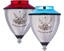 Draaiende Trompo Roller - Tol Speelgoed - Balans Oefenen - Dubbele Kogellagers - Medium - Blauw of Rood