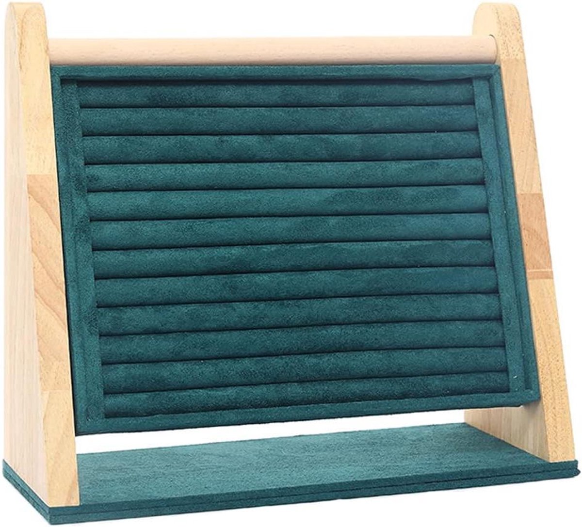Sieraden Opbergstandaard - Organizer Display - Sieraden Sorteren - Grote Capaciteit - 31 x 11.5 x 27 cm - Donkergroen