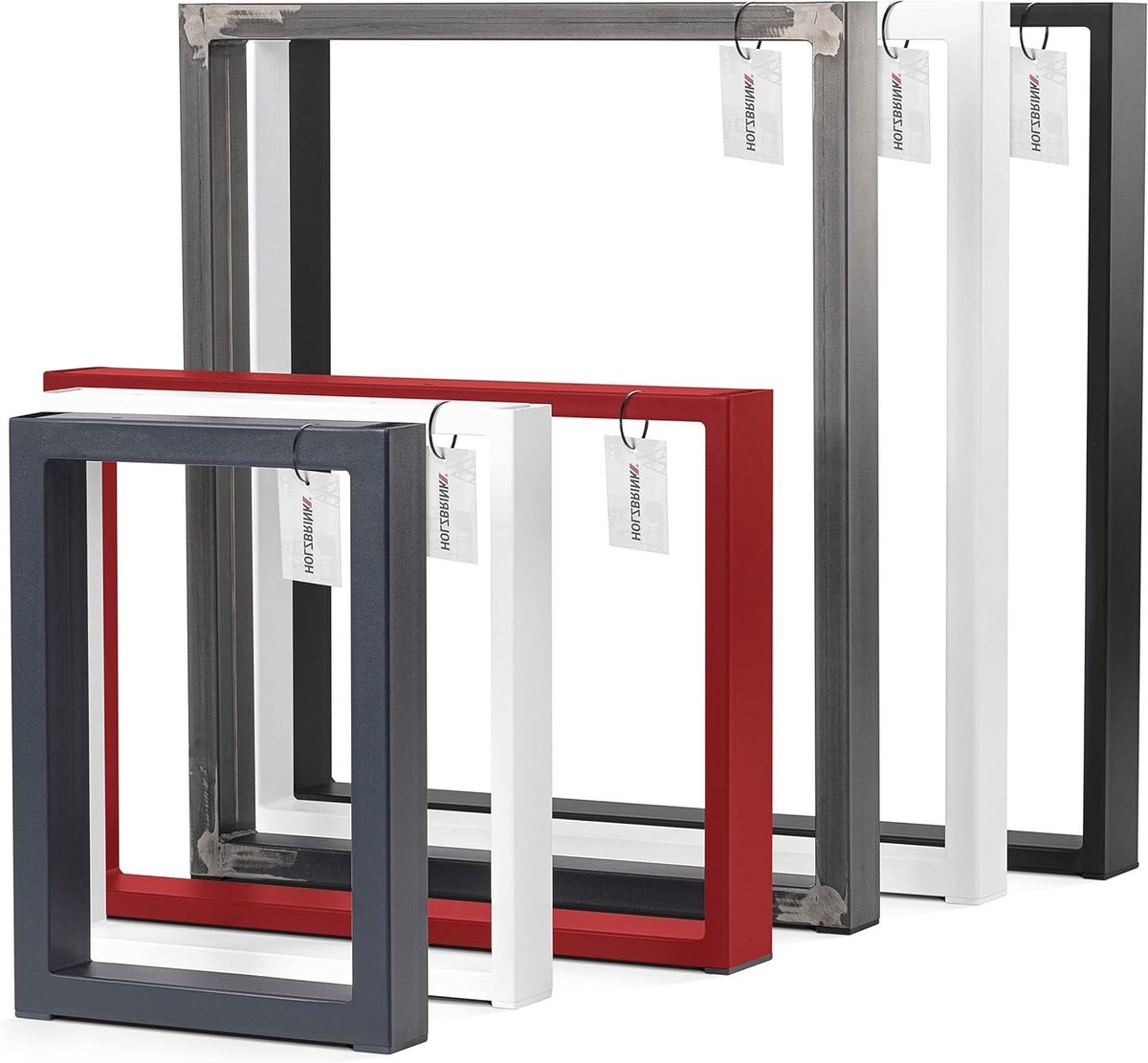 Tafelpoot - Bureauonderstel - Meubels Maken - Stabiele Stalen Constructie - 50x72 cm - Wit