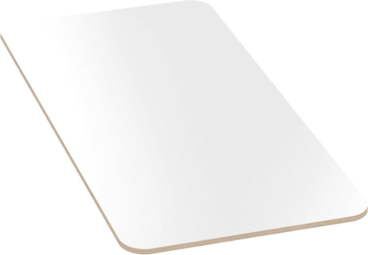 Multiplex Tafelblad - Werkblad Plaat - Meubels Maken - Krasbestendig Melamine - 60x60 cm - Wit