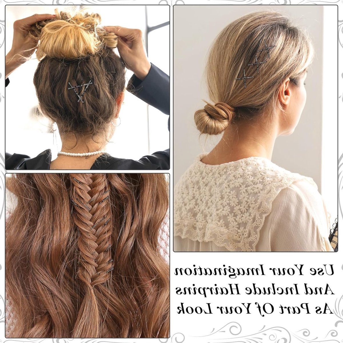 Mini Bobby Pins 50PCS - 3.2cm Kleine Golvende Haarspelden van Metaal voor Vrouwen, Meisjes en Kinderen - Perfect voor Buns, Lang, Steil en Krullend Haar voor Alle Haartypes (Zwart)
