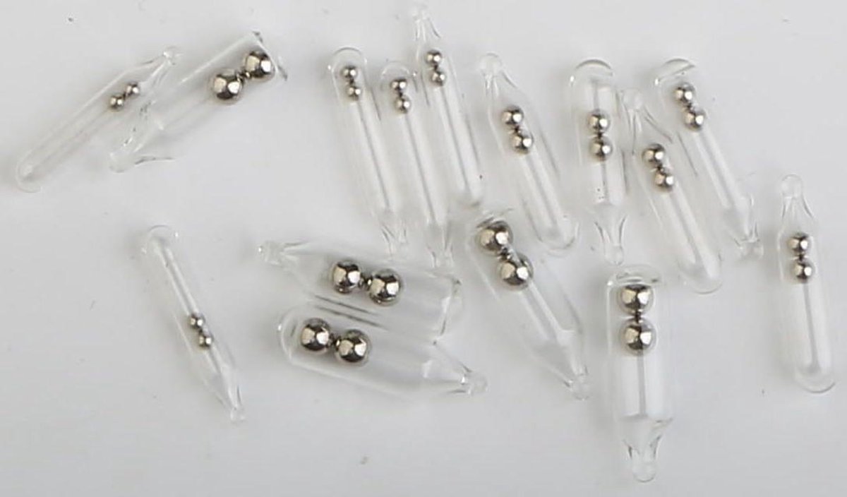 Glazen Rammelset - Rammelaar Glas - Vis Aas Geluid - Glazen Geluidslichaam - 15 Stuks - Zilver