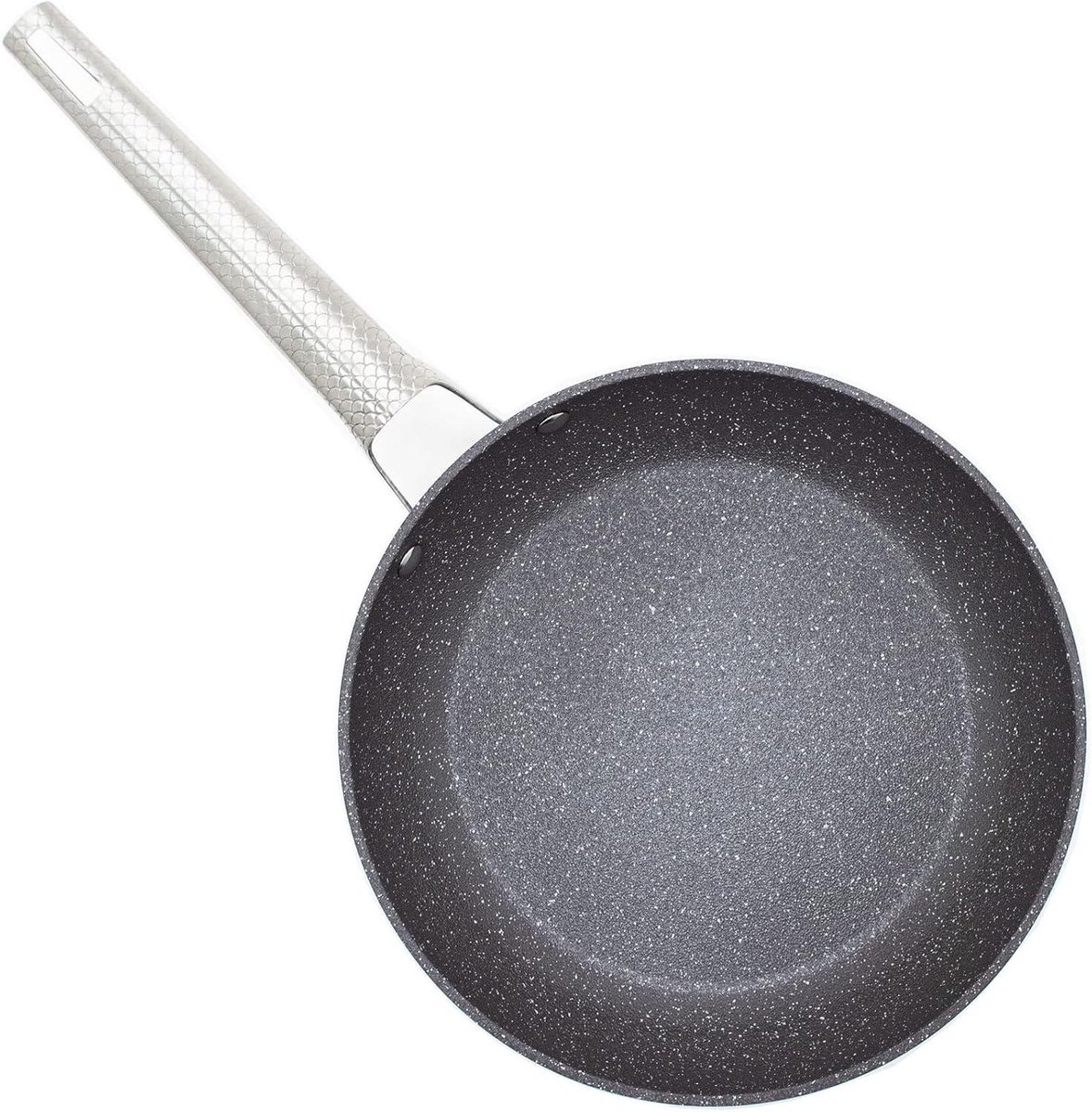 Bakpan - Koekenpan Koop - Gezond Koken - Getextureerde Antislip Grip - 53 Liter - Blauw