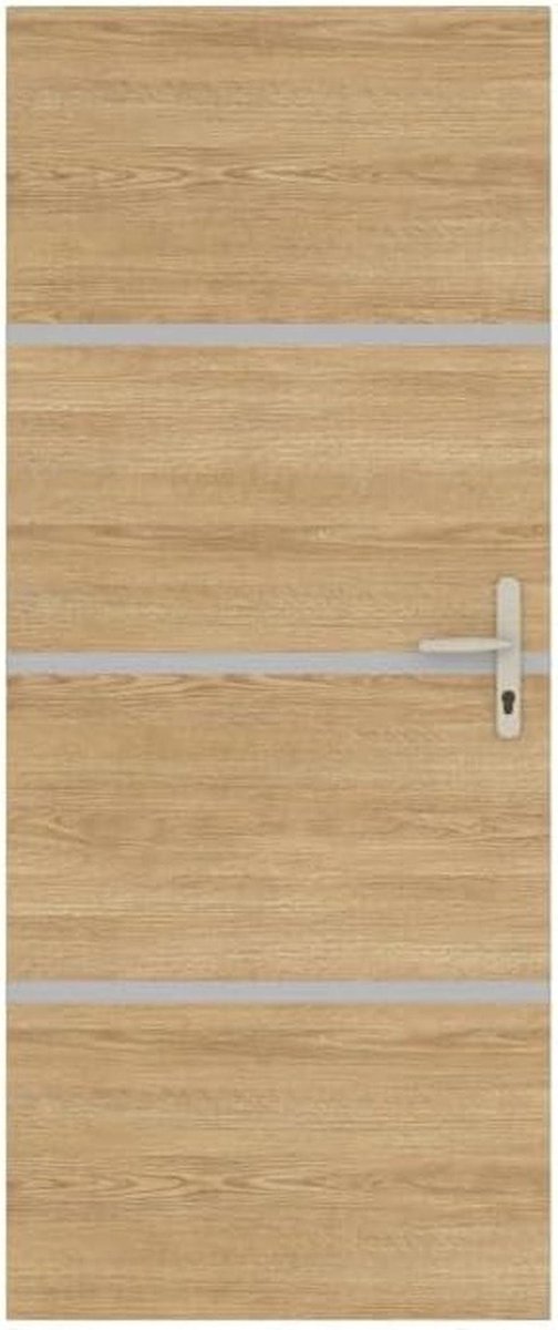 Deurrenovatieset - Deurbekleding set - Deuren Vernieuwen - Geweven Linnen Achterkant - 85x206 cm - Bruin
