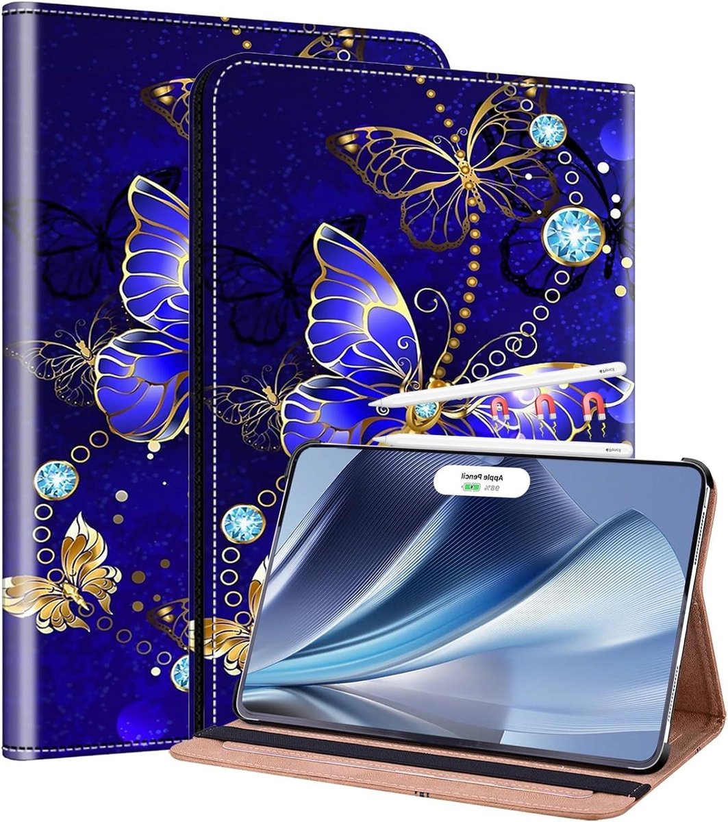 iPad Air 11 hoesje - Flip Wallet Cover - Tablet Beschermen - Ingebouwde Kaarthouder